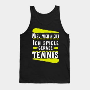 Tennis Tennisplatz Tennisschläger Rückhand Tank Top